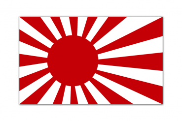 Aufkleber Japan Flagge Rising Sun
